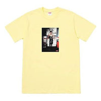 Supreme Nan Goldin Nan as a dominatrix Tee Pale Yellow SS18-0130