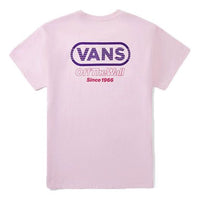 Vans SS20 Alphabet Printing Round Neck Short Sleeve Pink VN0A4BRNSYC