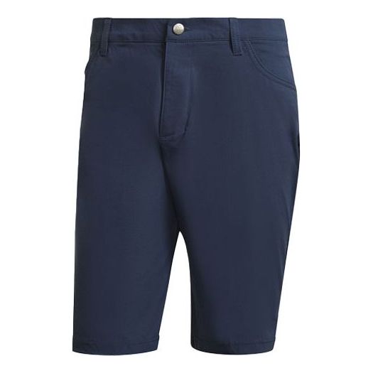 adidas Go-to 5pkt Sh Solid Color Golf Sports Shorts Navy Blue GM0032