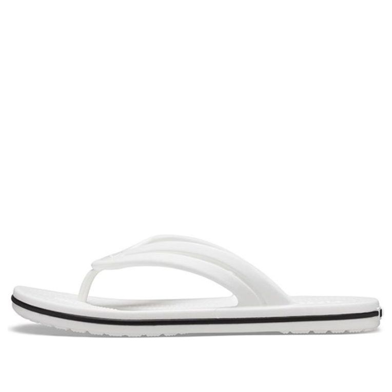 (WMNS) Crocs Crocband Flip-Flops 'White' 206100-100