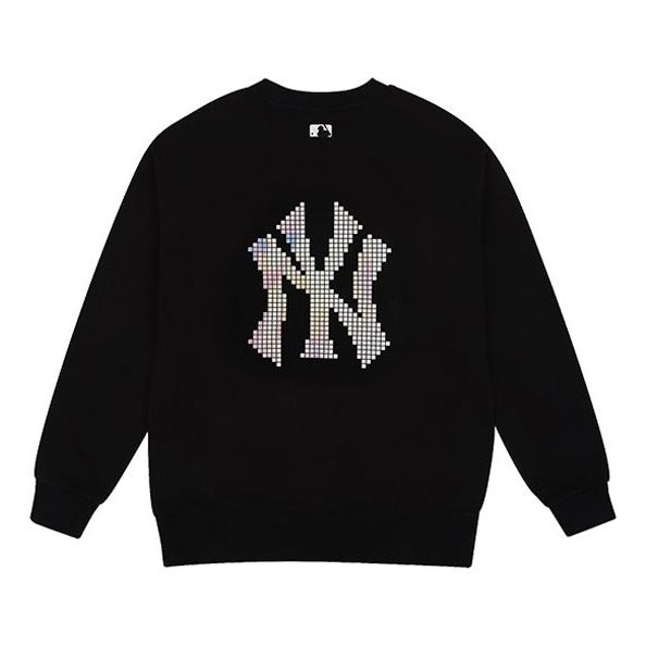 MLB New York Yankees Logo Sweater Unisex Black 31MTE1011-50L