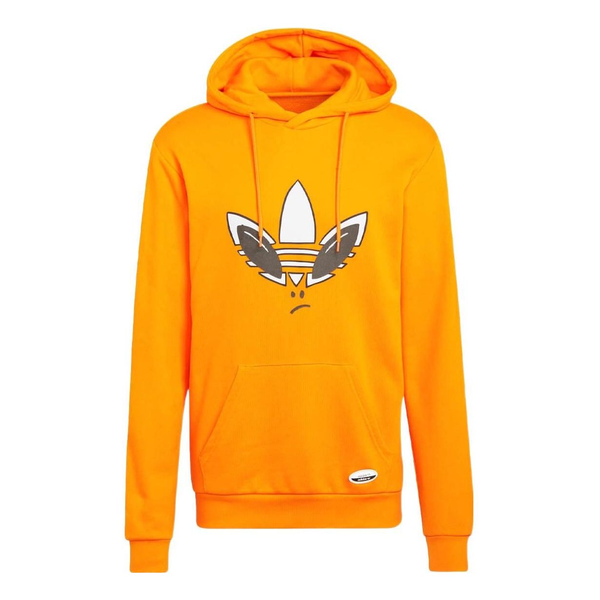 Men's adidas originals Solid Color Logo Printing Orange HC2790