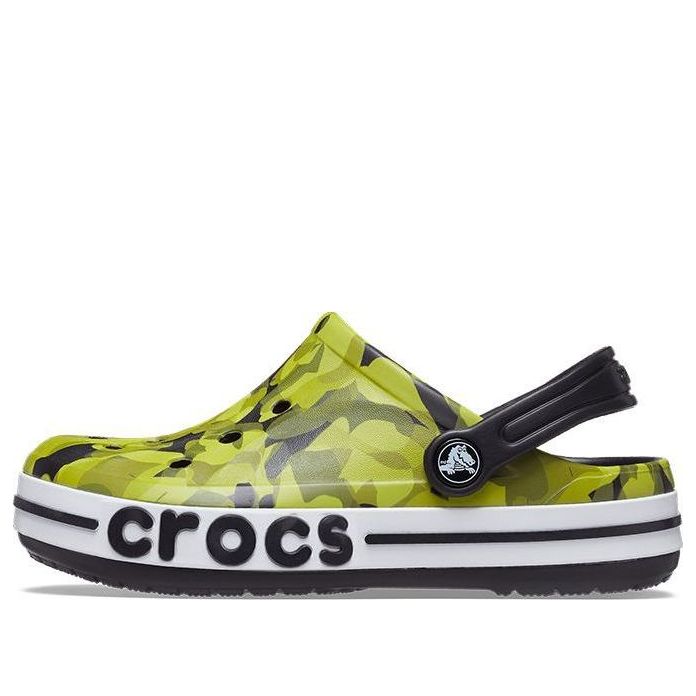 (GS) Crocs Bayaband Bubble Camo Clogs 'Green Black' 207807-0C4