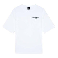 New Balance Logo Print T-Shirt Asia Sizing 'White Black' AMT22353-WT