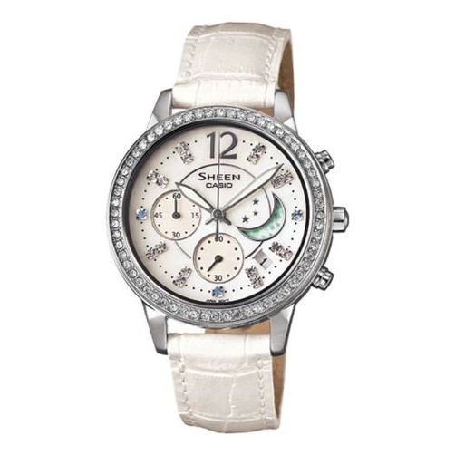 CASIO SHEEN Waterproof White Analog SHE-5018LP-7ADR