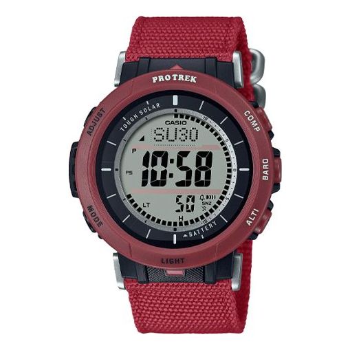 Casio Protrek Digital Watch 'Bordeaux Red Black' PRG-30B-4JF