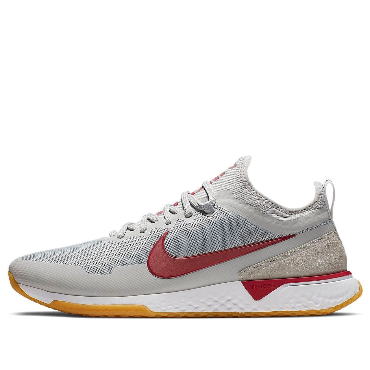 Nike F.C. Soccer Shoes Grey/Red AQ3619-061