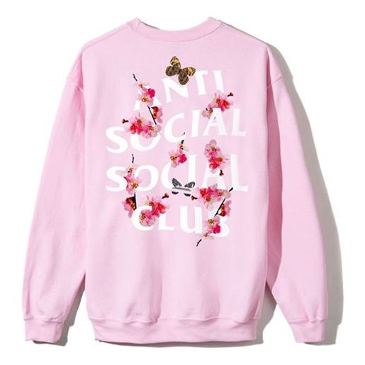 ANTI SOCIAL SOCIAL CLUB Printing Pullover Unisex Pink ASSW415