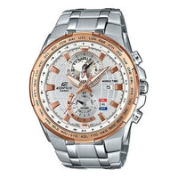 CASIO Quartz EDIFICE Stainless Steel Strap White Watch Dial Mens White Analog EFR-550D-7A2021