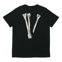 VLONE Back Skeleton Printing Round Neck Pullover Short Sleeve Couple Style Black VLTE18SS001