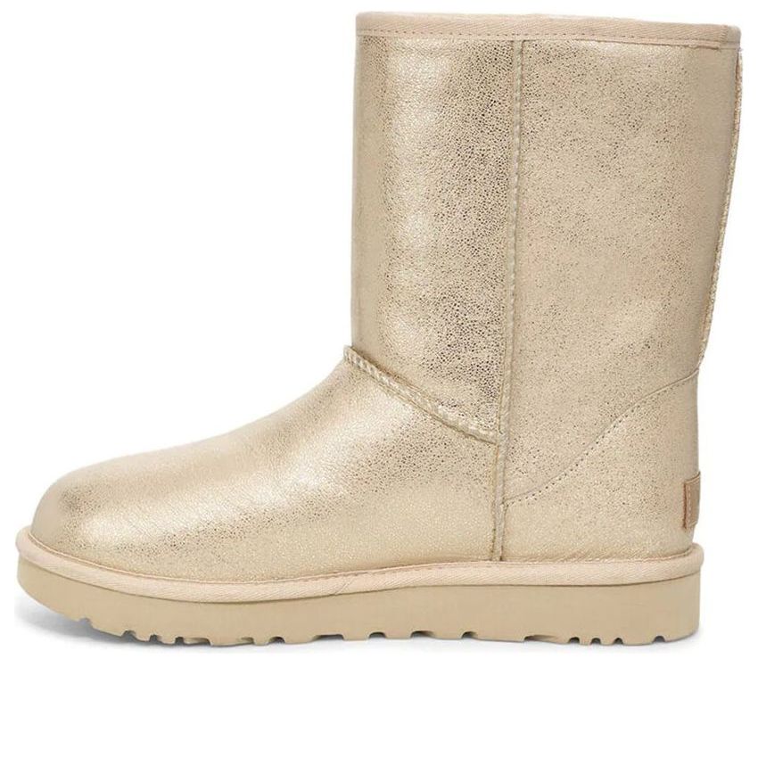 (WMNS) UGG Classic Short II Iridescent Gold Color 1112503-GOLD