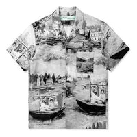 Off-White Small Casual Cotton Shirt Gray White OMGA049R19C100209908