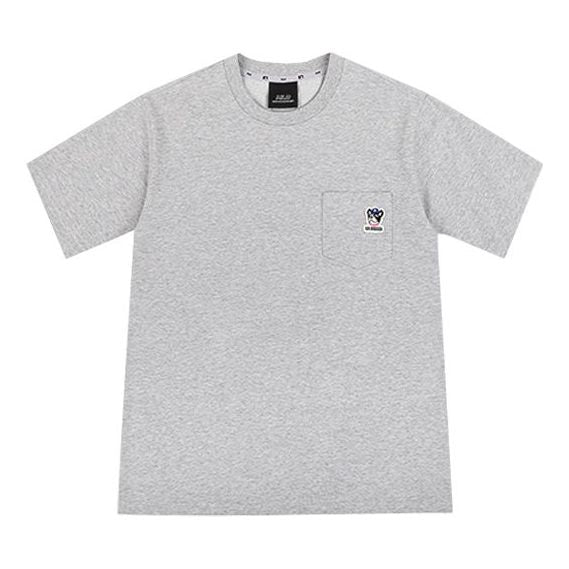 MLB Unisex New York Yankees Embroidery Round-neck Tee Gray 31TSC3031-50M