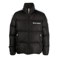 Palm Angels FW22 Classic Track Down Jacket 'Black White' PMED019C99FAB0011001