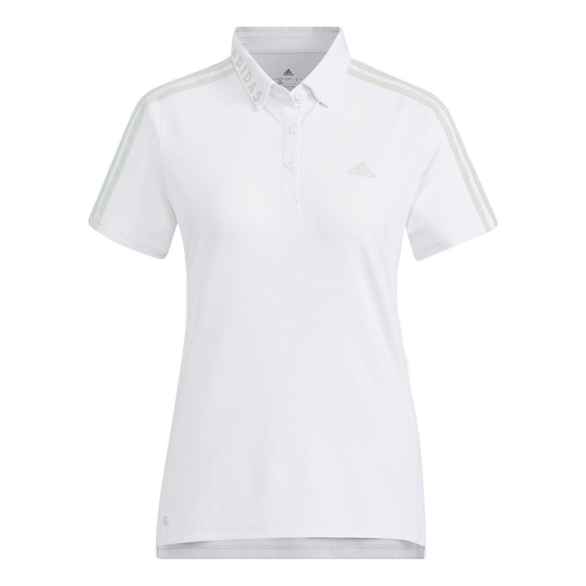(WMNS) adidas AEROREADY 3-Stripes Polo Shirt Asia Sizing 'White' HG8284