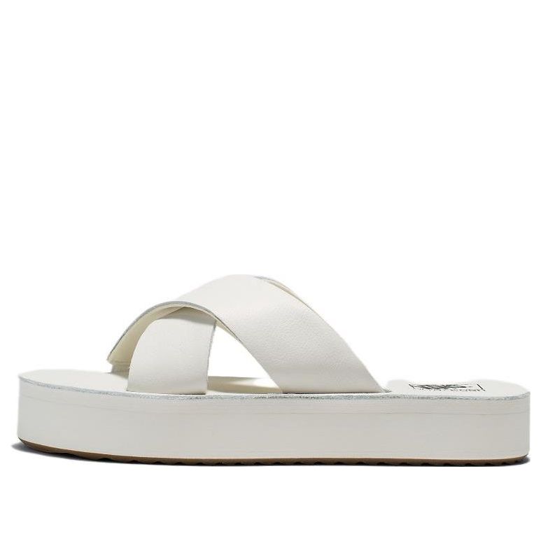(WMNS) Vans Cross Strap Mega Platform Sandals 'White' VN0007QPFS8
