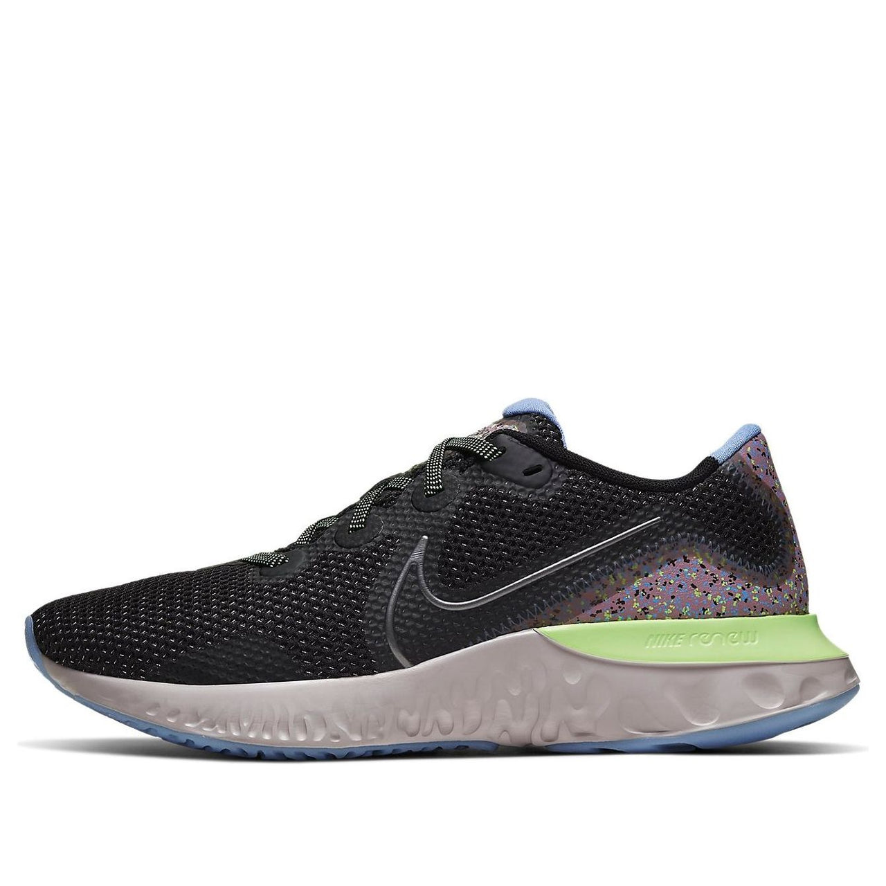 (WMNS) Nike Renew Run Special Edition Black/Blue/Green CT3515-001