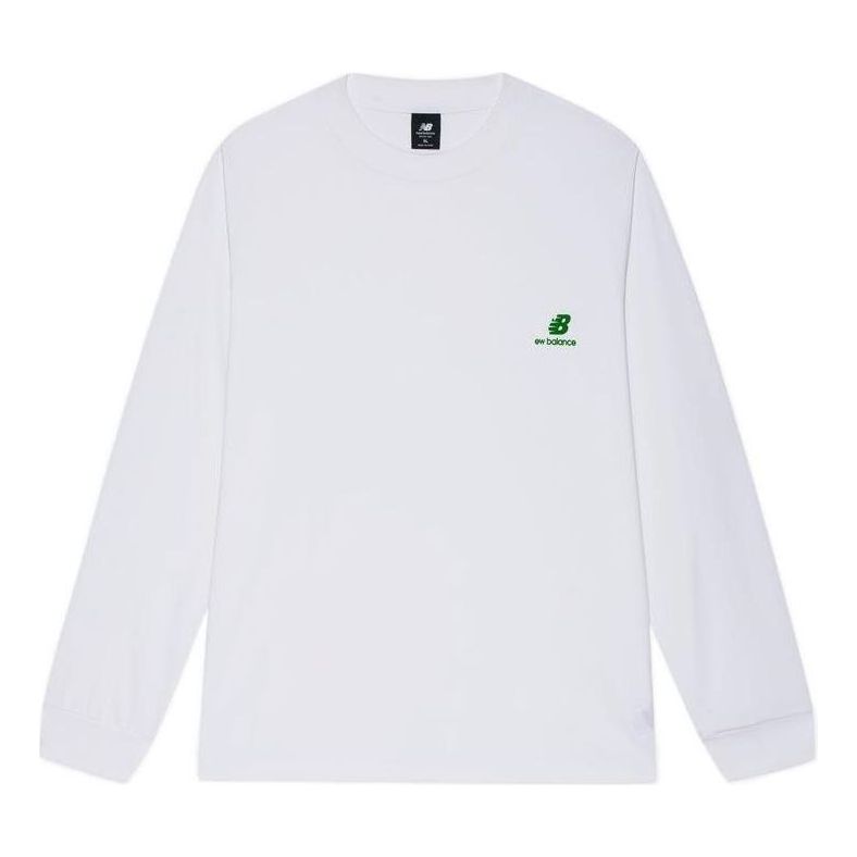 New Balance x Nice Rice Logo Long Sleeve Top Asia Sizing 'White' AMT22381-WT