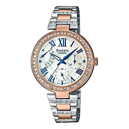 CASIO SHEEN Stainless Steel Strap White Analog SHE-3043SPG-7A
