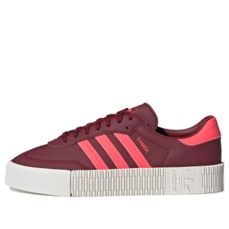 (WMNS) adidas Sambarose W 'Dark Red White' EE7045