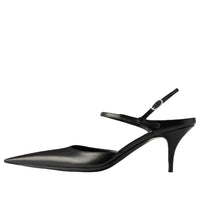 (WMNS) Balenciaga Avenue Bow Slingback 'Black Silver' 865844WBDH51081