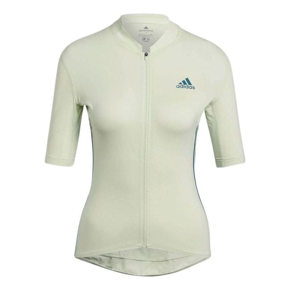 (WMNS) adidas The Short Sleeve Cycling Jersey Asia Sizing 'Green' H65313