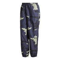 Men's adidas originals Camouflage Bundle Feet Casual Sports Pants/Trousers/Joggers Japanese Version Blue HF4883
