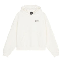 (WMNS) New Balance Linear Heritage Brushed Back Fleece Hoodie Asia Sizing 'Sea Salt' WT33531-SST