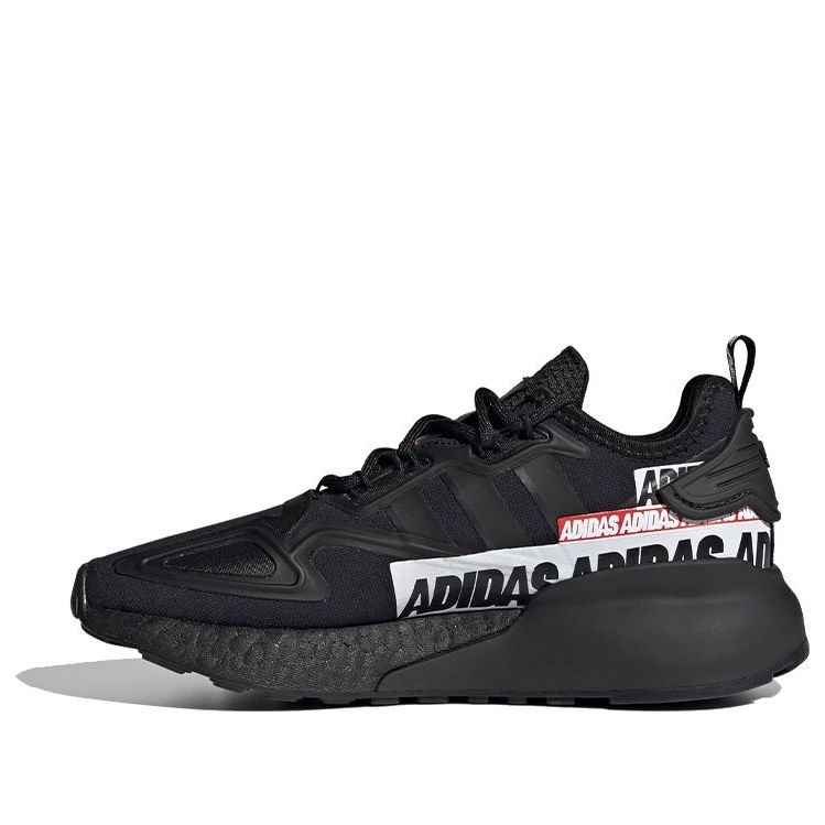 (GS) adidas originals ZX 2K Boost J 'Black White' FX5228