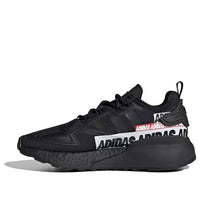 (GS) adidas originals ZX 2K Boost J 'Black White' FX5228