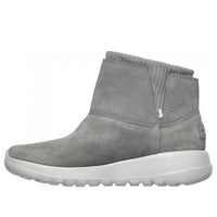 (WMNS) Skechers One The Go Socks Stitching Short Boots 'Dark Grey' 16605-GRY