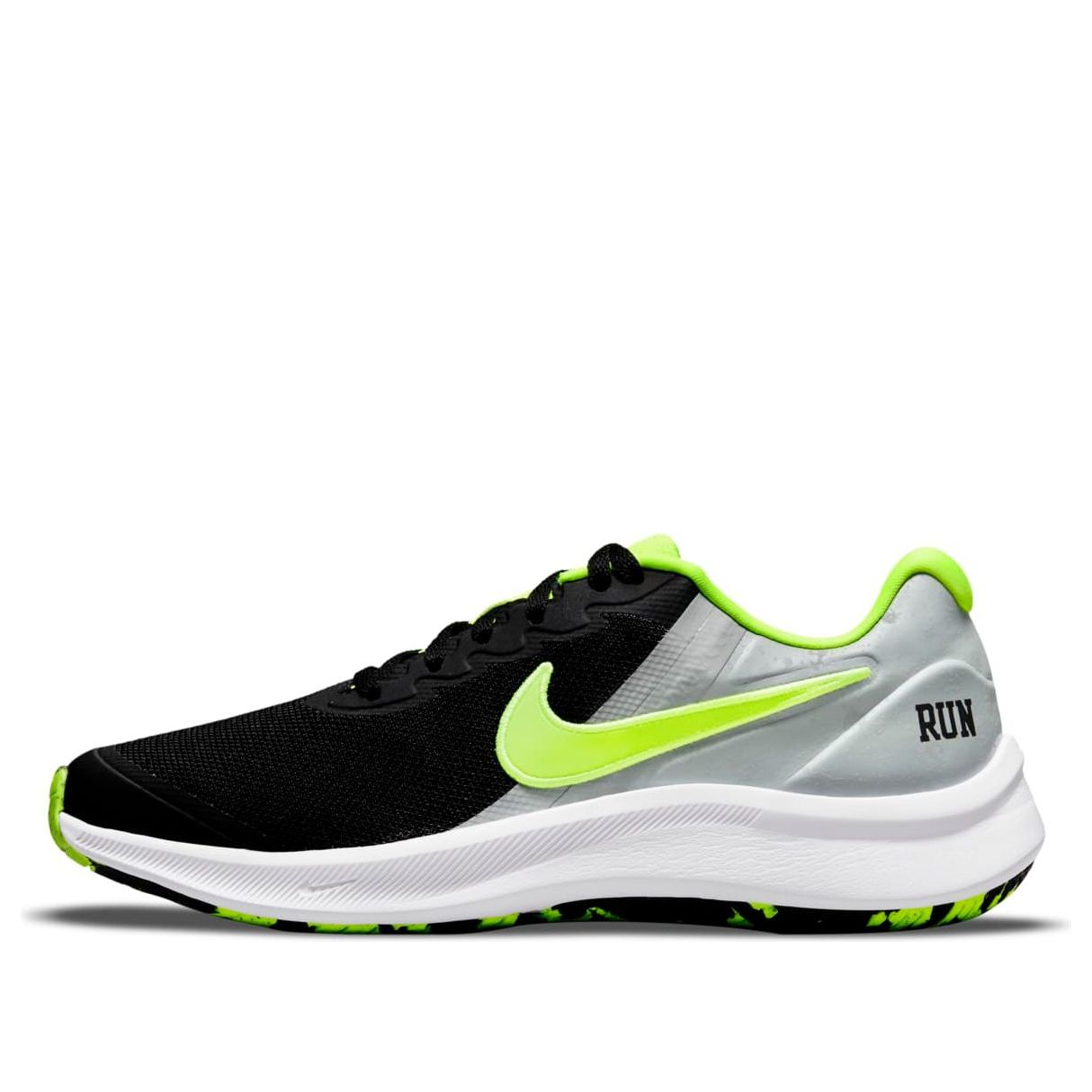 (GS) Nike Star Runner 3 Play 'Black Grey Green' DJ1512-001