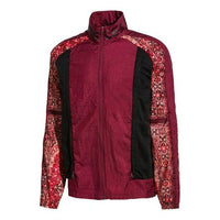 PUMA x LES BENJAMINS Crossover Casual Sports Stand Collar Printing Jacket Deep Red 578530-96