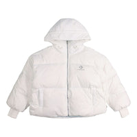 (WMNS) Converse Short Down Fill Puffer Hooded Jacket Asia Sizing 'White' 10019326-A01