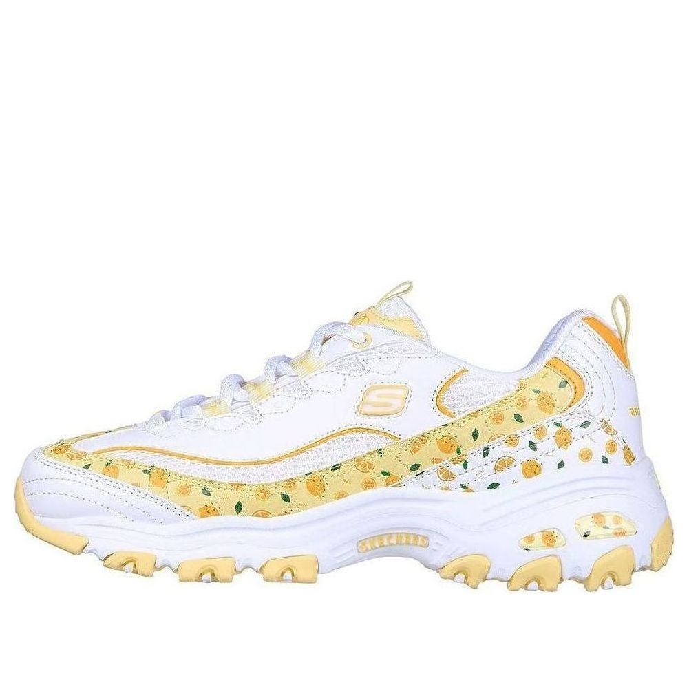 (WMNS) Skechers D'lites 1.0 Shoes 'White Yellow' 149641-WYL