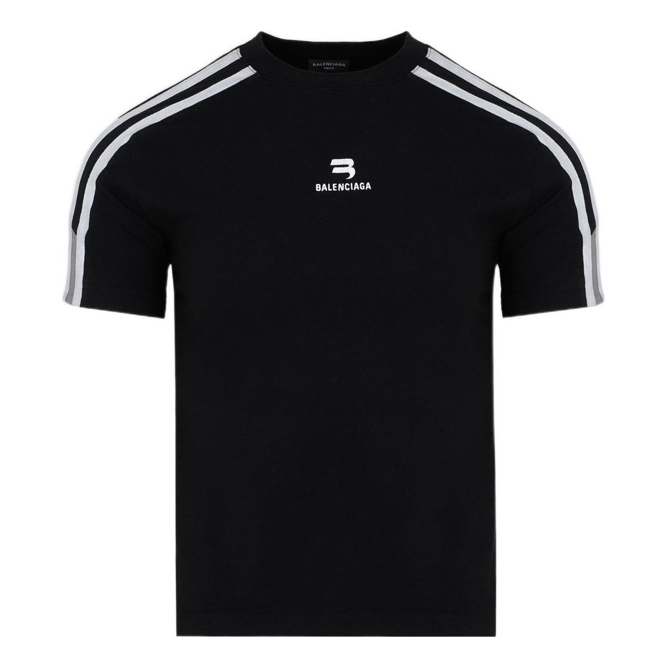 Balenciaga Sporty B Shrunk T-Shirt 'Black White' 704070TMVG43869