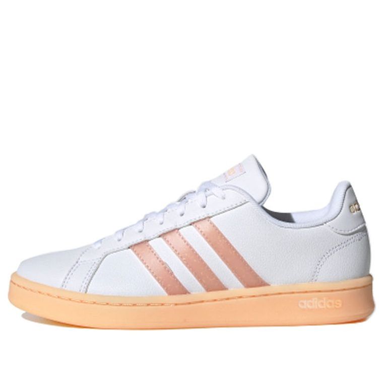 (WMNS) adidas Grand Court 'White Glow Orange' FW5900