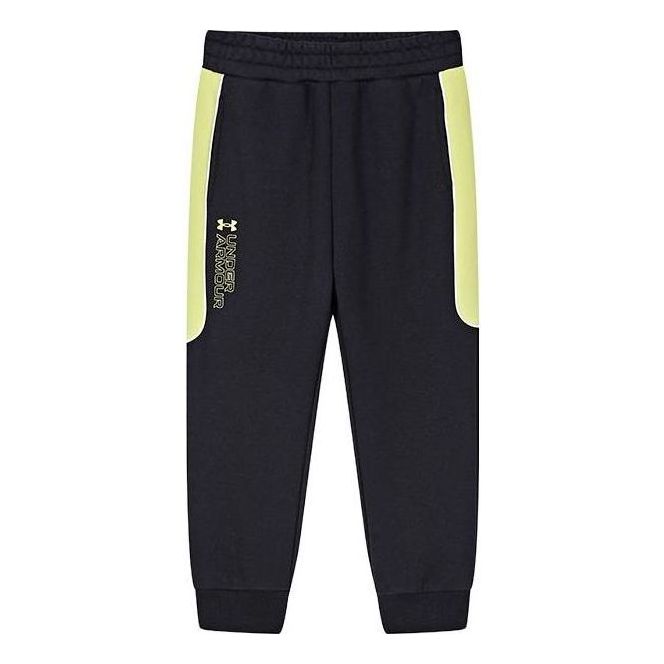 (GS) Under Armour Woven Sport Pants 'Black Yellow' 234108072