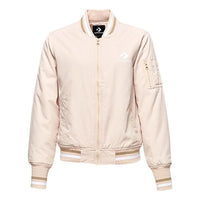 (WMNS) Converse Baseball Jacket Asia Sizing 'Beige' 10017469-A02