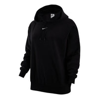 (WMNS) Nike Sportswear Logo Hoodie 'Black' DV7100-010