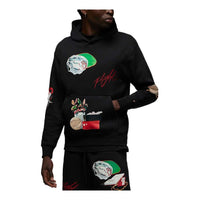Air Jordan Artist Series By Jacob Rochester Pullover Hoodie 'Black/Sail/University Red' DQ8043-010