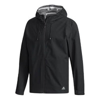 adidas Outdoor Sports waterproof hooded Interchange Jacket Black CV4862