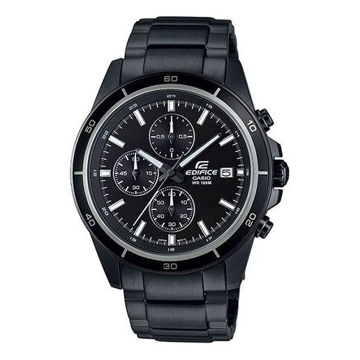 CASIO Quartz Waterproof EDIFICE Stainless Steel Strap Mens Black Analog EFR-526BK-1A1V