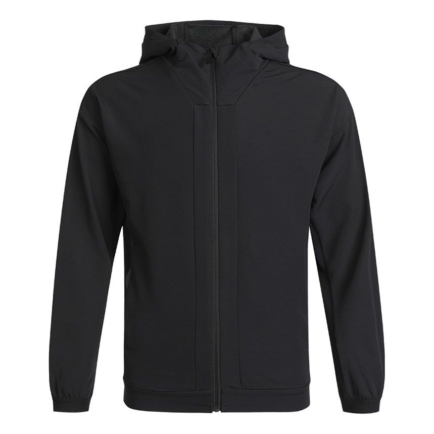 adidas Softsh Jacket Athleisure Casual Sports Woven hooded Fleece Lined Black GN7354