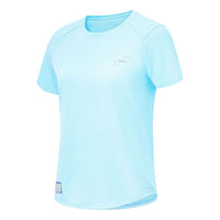 (WMNS) Li-Ning Athletic Standard Fit Crew Neck T-Shirt 'Light Blue' ATST520-4