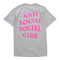 ANTI SOCIAL SOCIAL CLUB Alphabet Short Sleeve Unisex Gray ASST337