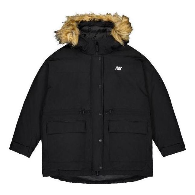 (WMNS) New Balance Warm Mid-Down Jacket Asia Sizing 'Black' AWJ33325-BK