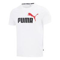 PUMA Casual Sports Logo Printing Short Sleeve White 847666-02