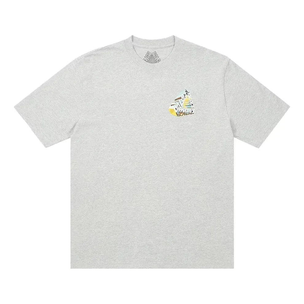 Palace SS23 Tri-Chrome T-Shirt 'Grey Marl' P24TS092