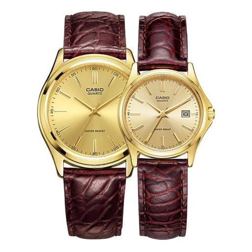 CASIO VINTAGE Series Classic Vintage Simplistic Casual Fashion Couple Waterproof Gold Analog MTP-1183QQ-9A&LTP-1183Q-9A